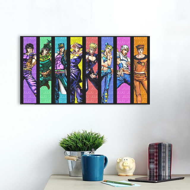 JoJo's Bizarre Adventure - Malarstwo na płótnie z motywem anime - Współczesne dzieło sztuki - Modułowy obraz na ścianę do sypialni - Wianko - 5