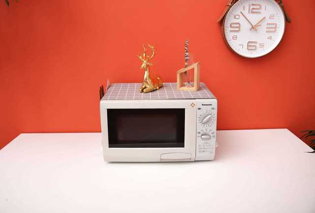 Nakładka na kuchenkę mikrofalową bawełniana z osłoną przeciwpyłową i pomponem - akcesorium do kuchni w stylu Nordic dla domu - Wianko - 34