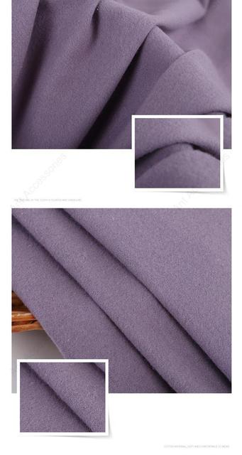 Bawełniana tkanina flanelowa, 50*148 CM, jednolity kolor, do ubrań, piżam, koca, zasłon, opakowań, DIY - Wianko - 5
