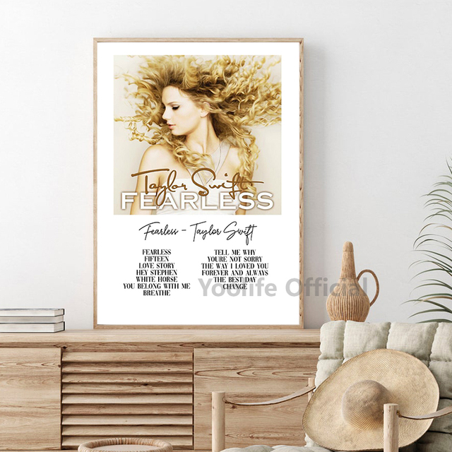 Plakaty i druki ścienne z muzyką Taylor Swift - Speak Now, Red, 1989, Lover, dekoracja dla fanów, pokoje domowe - Wianko - 3
