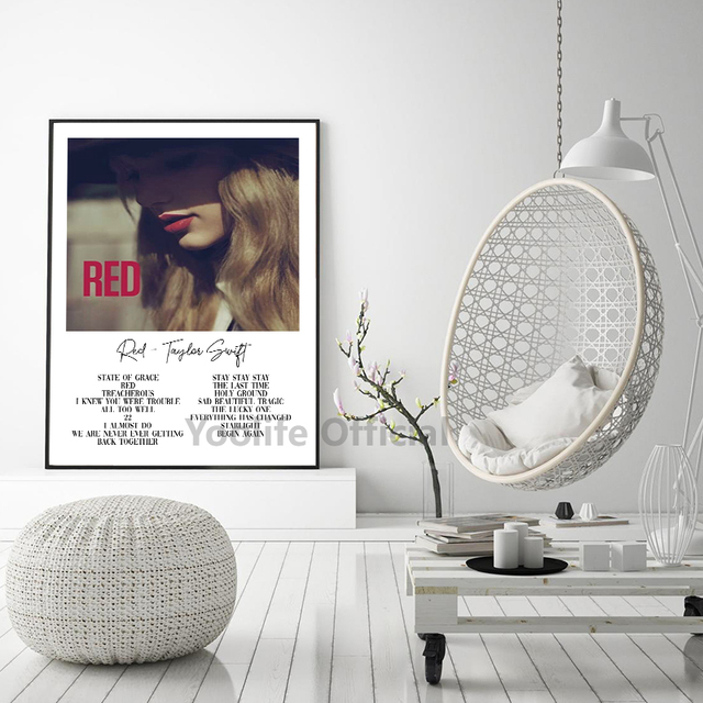 Plakaty i druki ścienne z muzyką Taylor Swift - Speak Now, Red, 1989, Lover, dekoracja dla fanów, pokoje domowe - Wianko - 5