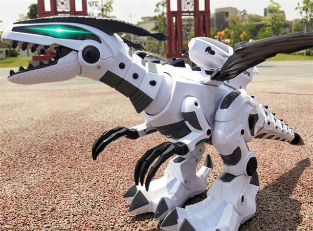 Robot dinozaur elektryczny Dragon Battle - 66 cm, pilot, chodzący model, zabawka dla dzieci, prezenty urodzinowe - Wianko - 13
