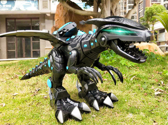 Robot dinozaur elektryczny Dragon Battle - 66 cm, pilot, chodzący model, zabawka dla dzieci, prezenty urodzinowe - Wianko - 12