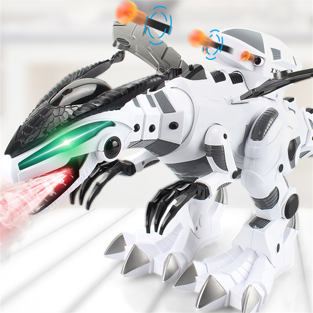 Robot dinozaur elektryczny Dragon Battle - 66 cm, pilot, chodzący model, zabawka dla dzieci, prezenty urodzinowe - Wianko - 3
