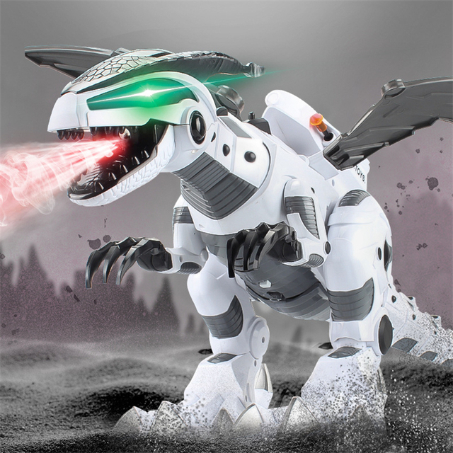 Robot dinozaur elektryczny Dragon Battle - 66 cm, pilot, chodzący model, zabawka dla dzieci, prezenty urodzinowe - Wianko - 1