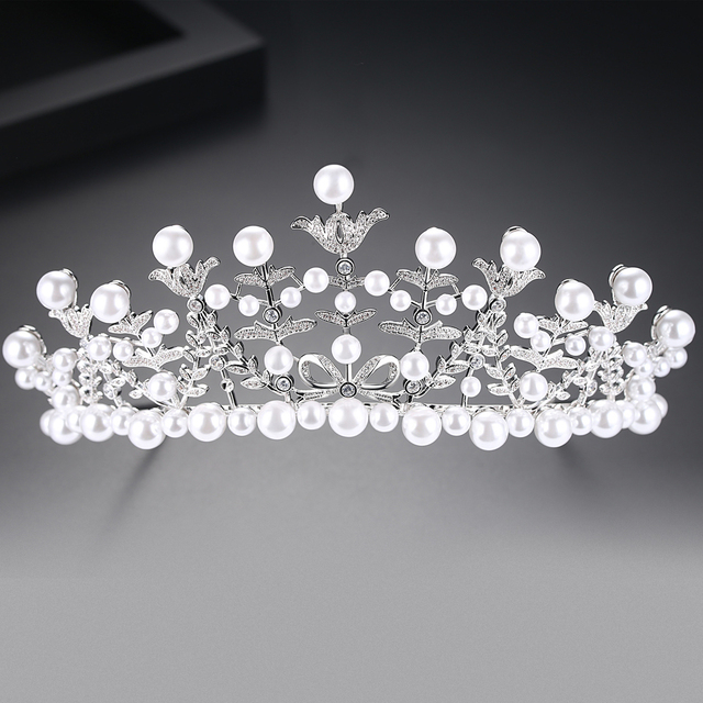 LUOTEEMI Luksusowa ślubna tiara kryształowa - korona księżniczka, królowa, korowód, biżuteryjna opaska na głowę - Wianko - 12