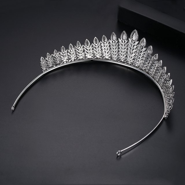 LUOTEEMI Luksusowa ślubna tiara kryształowa - korona księżniczka, królowa, korowód, biżuteryjna opaska na głowę - Wianko - 30