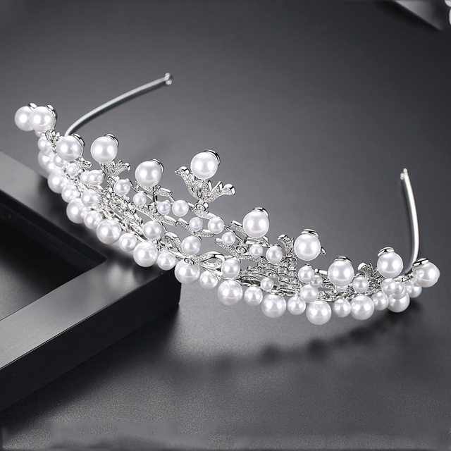 LUOTEEMI Luksusowa ślubna tiara kryształowa - korona księżniczka, królowa, korowód, biżuteryjna opaska na głowę - Wianko - 14