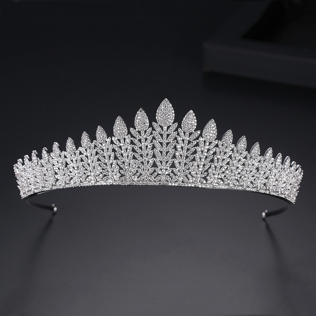 LUOTEEMI Luksusowa ślubna tiara kryształowa - korona księżniczka, królowa, korowód, biżuteryjna opaska na głowę - Wianko - 27