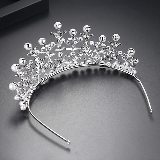 LUOTEEMI Luksusowa ślubna tiara kryształowa - korona księżniczka, królowa, korowód, biżuteryjna opaska na głowę - Wianko - 15