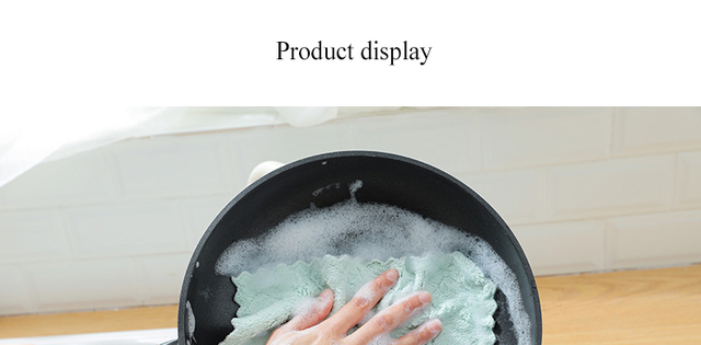 Ściereczka czyszcząca z mikrofibry Luluhut, ręcznik do kuchni, pochłaniający wodę, narzędzie do czyszczenia domu - Wianko - 7
