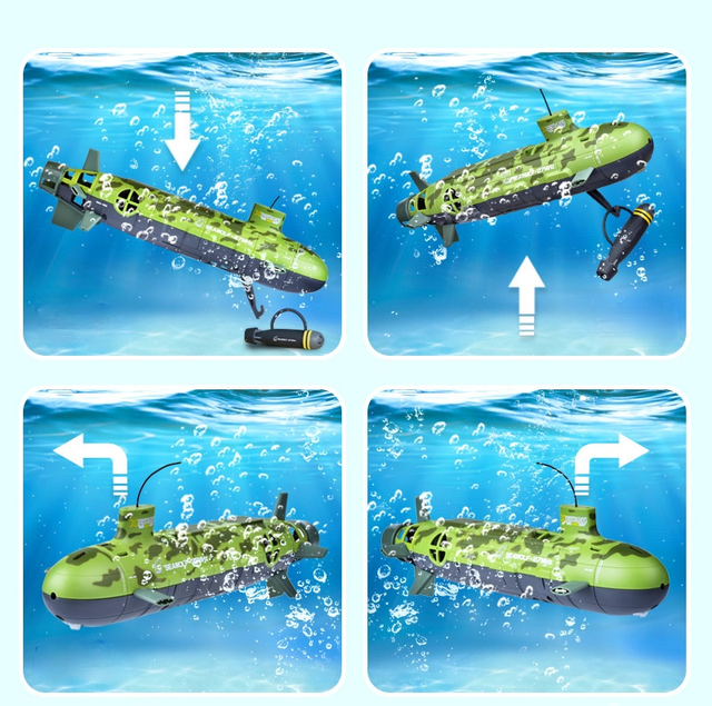 Duża łódź podwodna pilotowana zdalnie Seawolf, aktualizacja RC, 6-kanałowa, 35cm, energia jądrowa, zabawka dla dzieci - Wianko - 16
