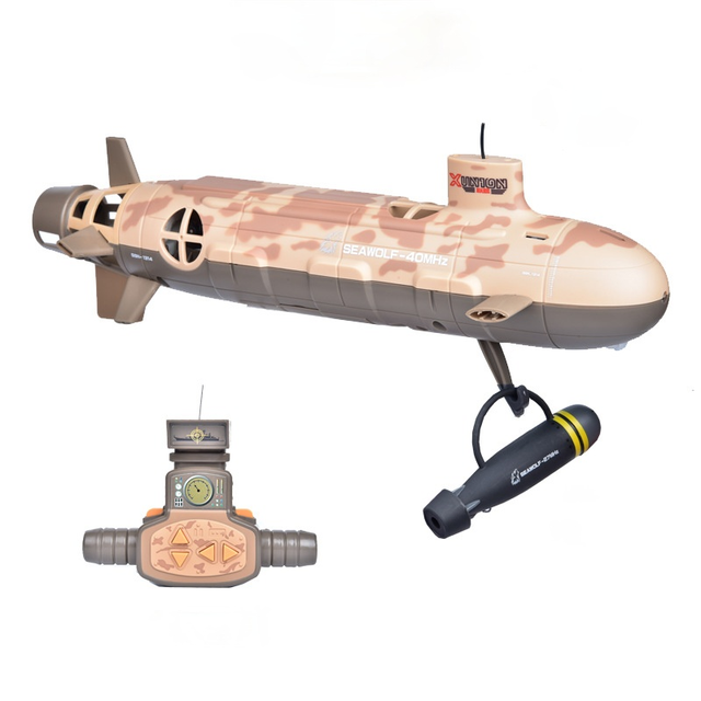 Duża łódź podwodna pilotowana zdalnie Seawolf, aktualizacja RC, 6-kanałowa, 35cm, energia jądrowa, zabawka dla dzieci - Wianko - 6