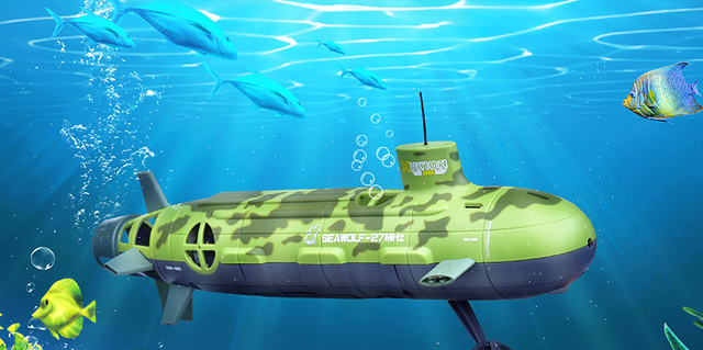 Duża łódź podwodna pilotowana zdalnie Seawolf, aktualizacja RC, 6-kanałowa, 35cm, energia jądrowa, zabawka dla dzieci - Wianko - 11