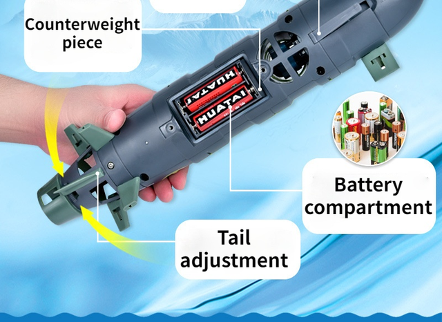 Duża łódź podwodna pilotowana zdalnie Seawolf, aktualizacja RC, 6-kanałowa, 35cm, energia jądrowa, zabawka dla dzieci - Wianko - 20