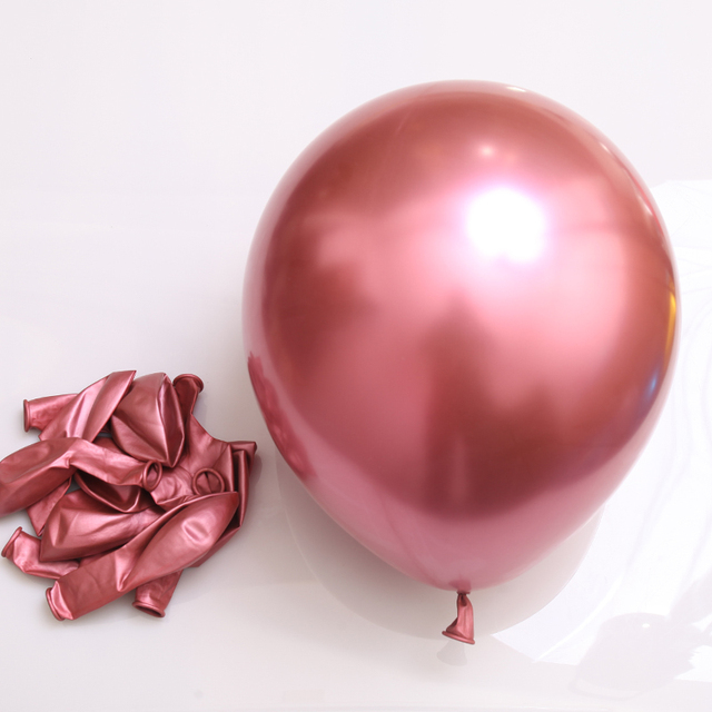 Perłowe balony lateksowe o średnicy 10/12 cali - 10/20/30 sztuk - idealne na ślub, urodziny i dekorację - dla dzieci, chłopców, dziewczynek i dorosłych - chromowane, błyszczące metalowe balony - Wianko - 6