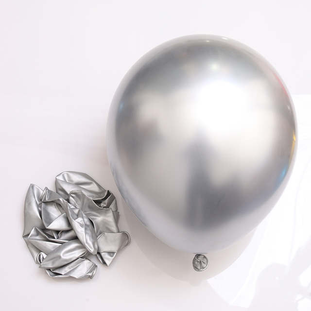 Perłowe balony lateksowe o średnicy 10/12 cali - 10/20/30 sztuk - idealne na ślub, urodziny i dekorację - dla dzieci, chłopców, dziewczynek i dorosłych - chromowane, błyszczące metalowe balony - Wianko - 2