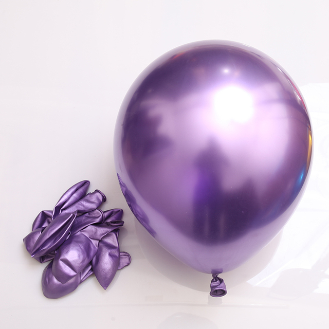 Perłowe balony lateksowe o średnicy 10/12 cali - 10/20/30 sztuk - idealne na ślub, urodziny i dekorację - dla dzieci, chłopców, dziewczynek i dorosłych - chromowane, błyszczące metalowe balony - Wianko - 4