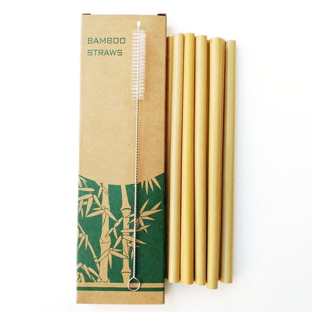Biodegradowalne słomki bambusowe wielokrotnego użytku w opakowaniu - zero odpadów, różne długości - Wianko - 15