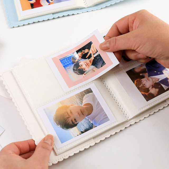 Album fotograficzny mini z 64 sztukami 3-calowych kart popu K-gwiazda do kolekcjonowania zdjęć z uchwytem i etykietą z imieniem - Wianko - 3