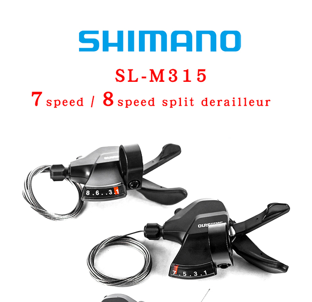 Skrzynka zmiany biegów SHIMANO SL-M315 na rower górski MTB 21/24 prędkości - Wianko - 1