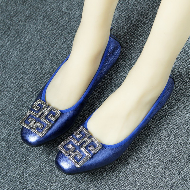 Płaskie buty damskie Slip-On na wiosnę i lato wykonane z prawdziwej skóry, z kwadratowym noskiem i ozdobnymi koralikami (Drop-shipping) - Wianko - 7