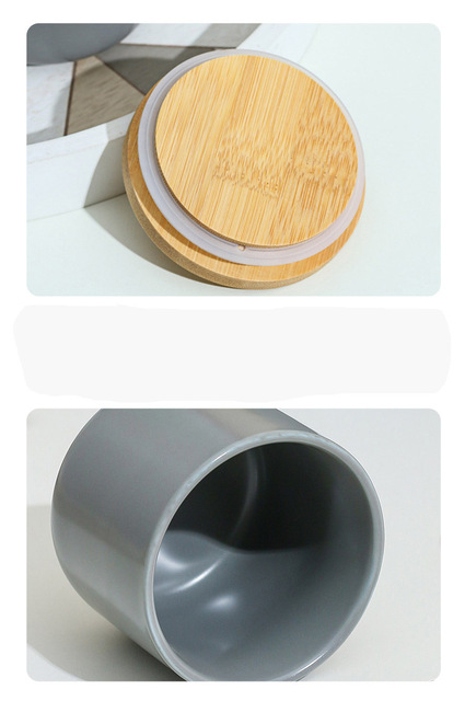 Ceramiczny słoik z pokrywką - pojemnik na herbatę, kawę, cukier, zboże (260ML, 800ML, 1000ML) - Wianko - 12