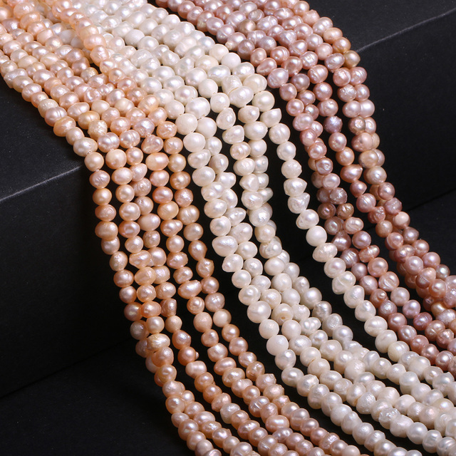 Słodkowodne perły nieregularne w kształcie ziemniaków - luźne koraliki do biżuterii DIY - Wianko - 2