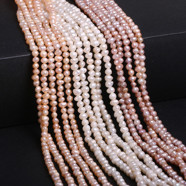 Słodkowodne perły nieregularne w kształcie ziemniaków - luźne koraliki do biżuterii DIY - Wianko - 1