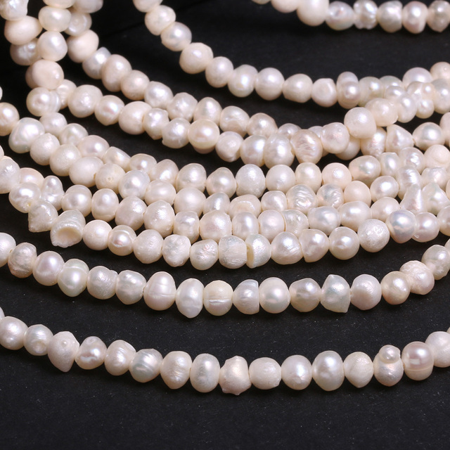 Słodkowodne perły nieregularne w kształcie ziemniaków - luźne koraliki do biżuterii DIY - Wianko - 6
