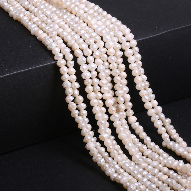 Słodkowodne perły nieregularne w kształcie ziemniaków - luźne koraliki do biżuterii DIY - Wianko - 5