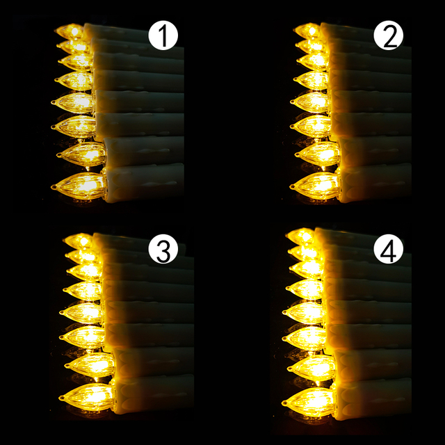 30 szt. Świece bezpłomieniowe Led z zegarem i pilotem, zasilane bateriami - dekoracje na Halloween i Nowy Rok - Wianko - 7