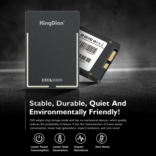 Dysk twardy SSD KingDian RGB LED Shinning SATA3 - 120GB, 240GB, 480GB, 1TB - seria gier - Wianko - 4