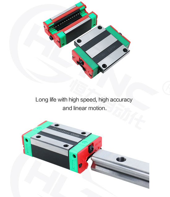 Prowadnica liniowa HIWIN HGR15 HGR20 HGR25 HGR30, 100-1150mm, 2szt., blokada wózków HGH20CA, do grawerowania CNC Router - Wianko - 24