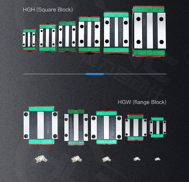 Prowadnica liniowa HIWIN HGR15 HGR20 HGR25 HGR30, 100-1150mm, 2szt., blokada wózków HGH20CA, do grawerowania CNC Router - Wianko - 19