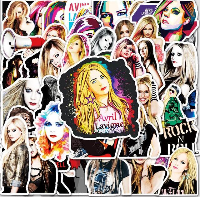 10/30/50 sztuk naklejki z europejskimi i amerykańskimi aktorkami Avril Graffiti - Sexy prezent urodzinowy dla fanów popularnej Idolkii - Wianko - 2