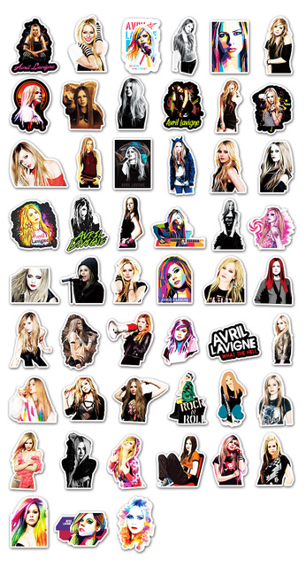 10/30/50 sztuk naklejki z europejskimi i amerykańskimi aktorkami Avril Graffiti - Sexy prezent urodzinowy dla fanów popularnej Idolkii - Wianko - 1