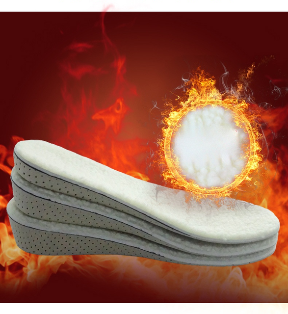 Wkładka podwyższająca zagęścić, utrzymująca ciepło, miękka oddychająca zimowa wkładka do butów, kaszmirowa, termiczna, para dla mężczyzn i kobiet - Wianko - 2