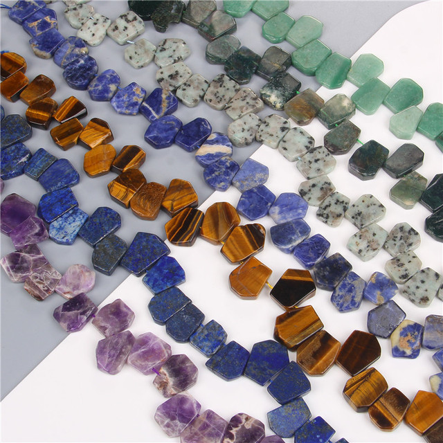 Koraliki naturalnego kamienia mineralnego: różowy kwarc, tygrysie oko, ametysty, agaty - do tworzenia biżuterii DIY - naszyjnik, bransoletka - Wianko - 10