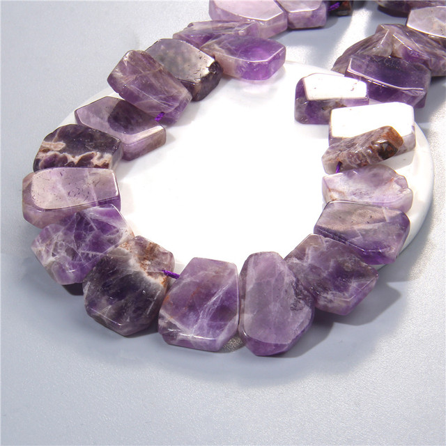 Koraliki naturalnego kamienia mineralnego: różowy kwarc, tygrysie oko, ametysty, agaty - do tworzenia biżuterii DIY - naszyjnik, bransoletka - Wianko - 35