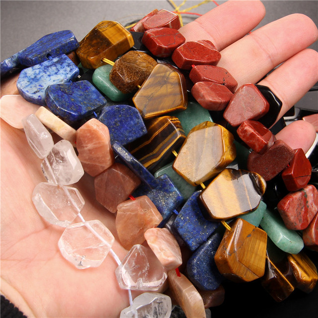 Koraliki naturalnego kamienia mineralnego: różowy kwarc, tygrysie oko, ametysty, agaty - do tworzenia biżuterii DIY - naszyjnik, bransoletka - Wianko - 8