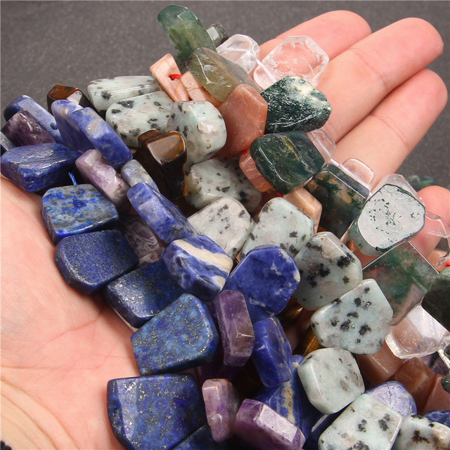 Koraliki naturalnego kamienia mineralnego: różowy kwarc, tygrysie oko, ametysty, agaty - do tworzenia biżuterii DIY - naszyjnik, bransoletka - Wianko - 9