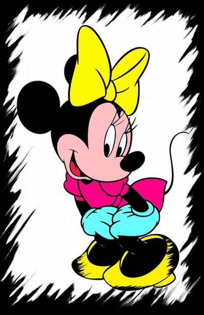 Malarstwo na płótnie Mickey Mouse - plakat romantyczny street art Disney Anime - dekoracja ściany reklamowa - Wianko - 8