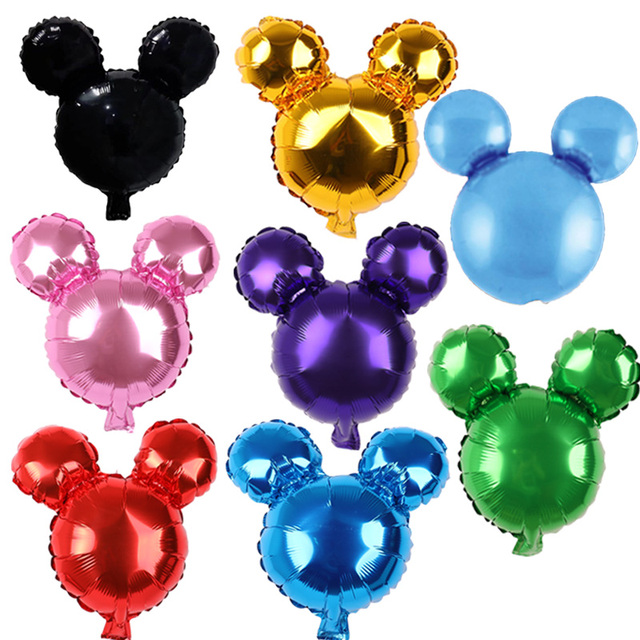 24 calowa głowa myszki Mickey z balonów foliowych - dekoracje na imprezę urodzinową, baby shower, Disney, kreskówka Minnie - Wianko - 11