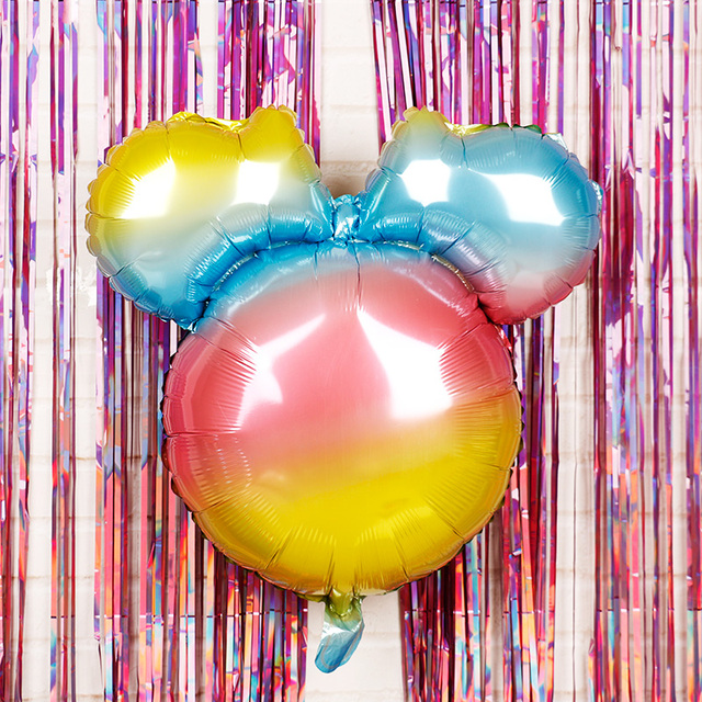 24 calowa głowa myszki Mickey z balonów foliowych - dekoracje na imprezę urodzinową, baby shower, Disney, kreskówka Minnie - Wianko - 9