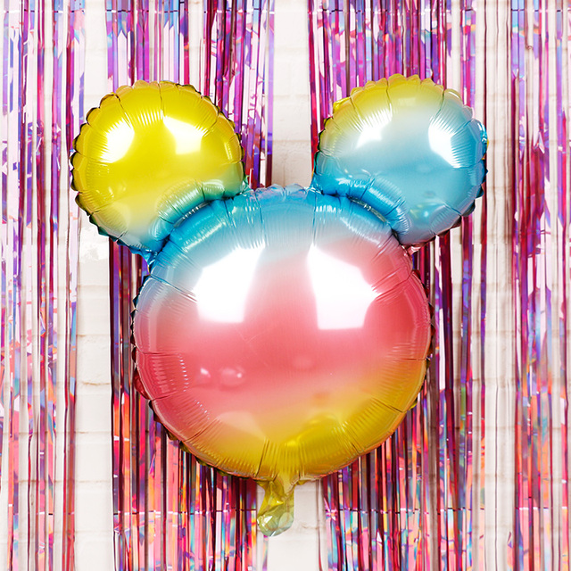 24 calowa głowa myszki Mickey z balonów foliowych - dekoracje na imprezę urodzinową, baby shower, Disney, kreskówka Minnie - Wianko - 10