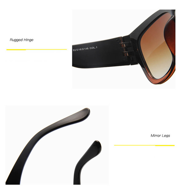 Czarne damskie okulary przeciwsłoneczne mody gradientowe Vintage Oversize óculos dziewczyny luksusowe marki duże kwadratowe okulary przeciwsłoneczne - Wianko - 14