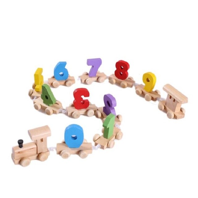 Drewniany zestaw zabawek pociąg samochodowy 12 sztuk dla dzieci - Wianko - 3