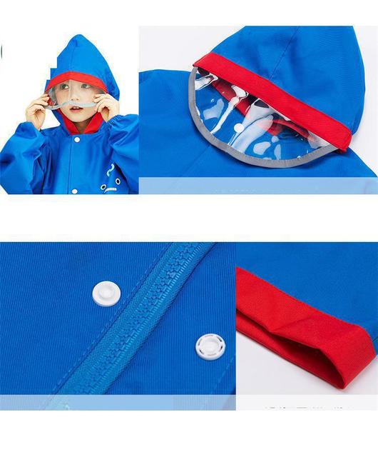 Dziecięcy przeciwdeszczowy zimowy płaszcz z kapturem dla chłopców i dziewcząt 4-16 lat Cartoon Boy - Wianko - 1