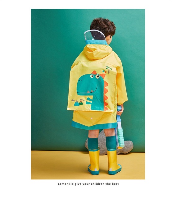 Dziecięcy przeciwdeszczowy zimowy płaszcz z kapturem dla chłopców i dziewcząt 4-16 lat Cartoon Boy - Wianko - 12